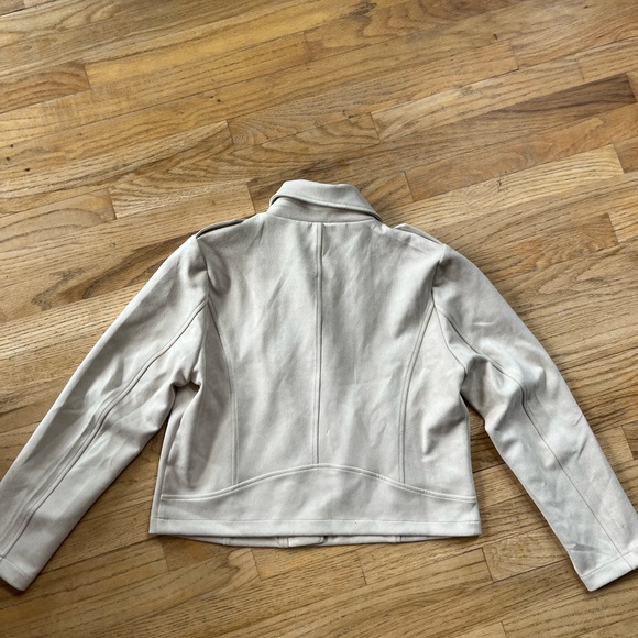 Bagatelle collection woman’s size large polyester/spandex cream colored jacket - Picture 6 of 9